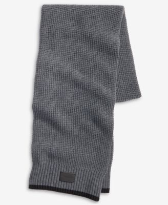Men's Waffle-Knit Scarf
