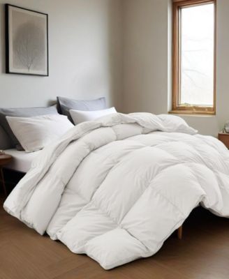 Heavyweight White Goose Feather and Down Comforter, King