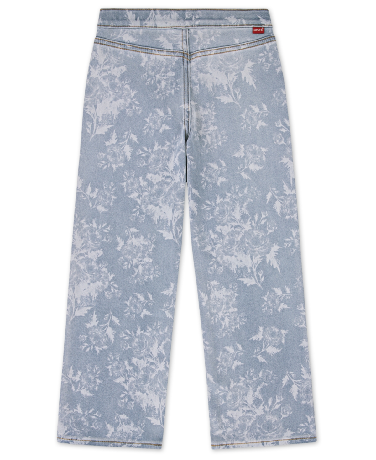 Levi's Big Girls Pull On Wide Leg Floral Pants In Blue
