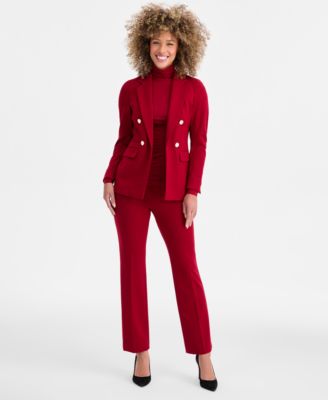 Anne Klein - Women's Mid Rise Pull-On Tailored Pants
