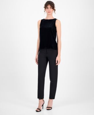 Women's Velour Boat-Neck Tank