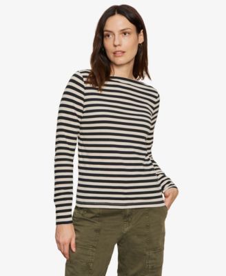 Women's Boat Neck Long Sleeve Top