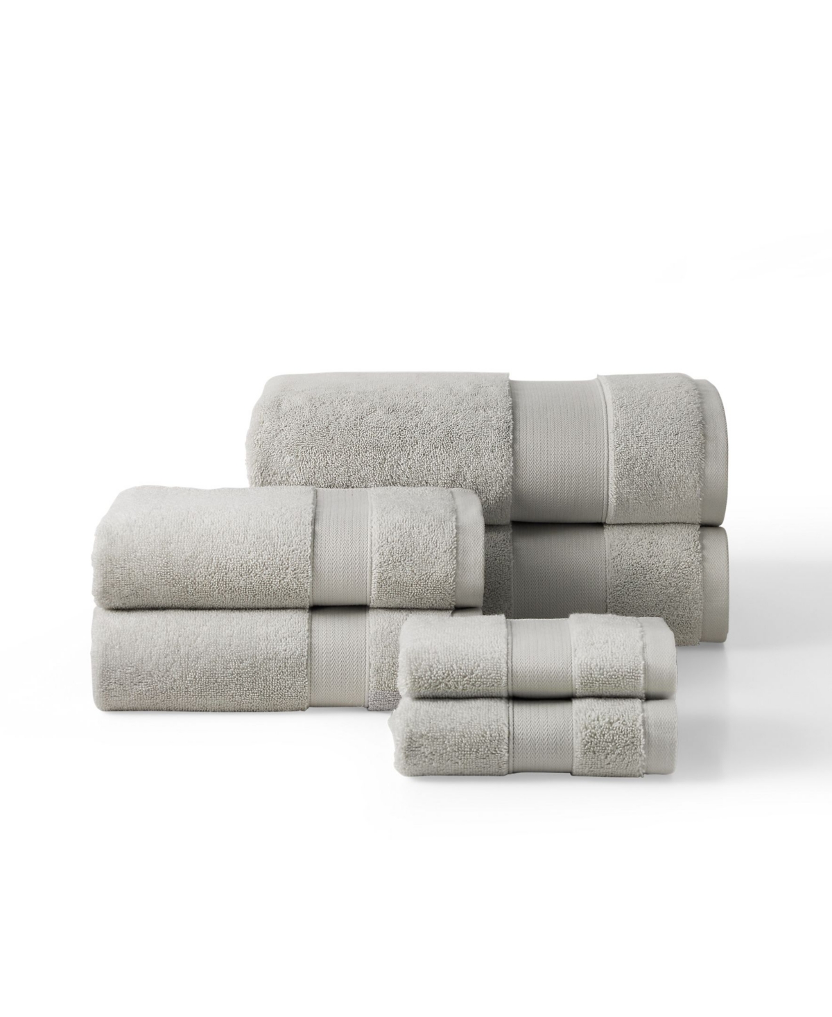 Ralph Lauren Watson Solid Cotton 6-pc. Towel Set In Gray