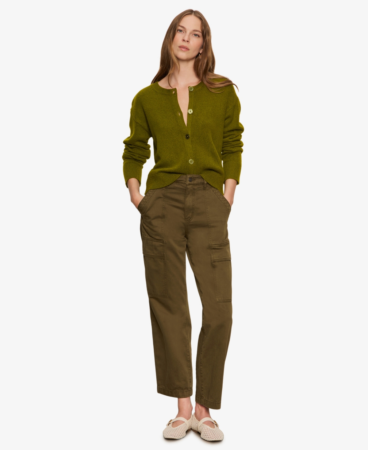 Sanctuary Women's Must-have Button-front Cardigan In Green