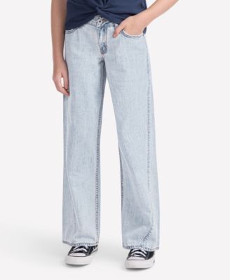 Girls Low-Rise Seamed Baggy Jeans