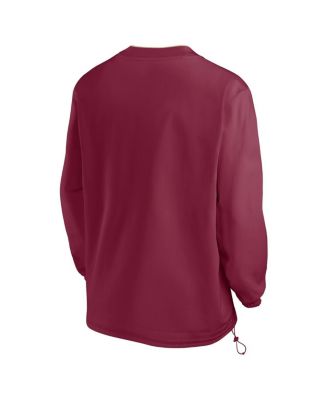 Men's Garnet Florida State Seminoles 2024 Sideline Pullover Windshirt