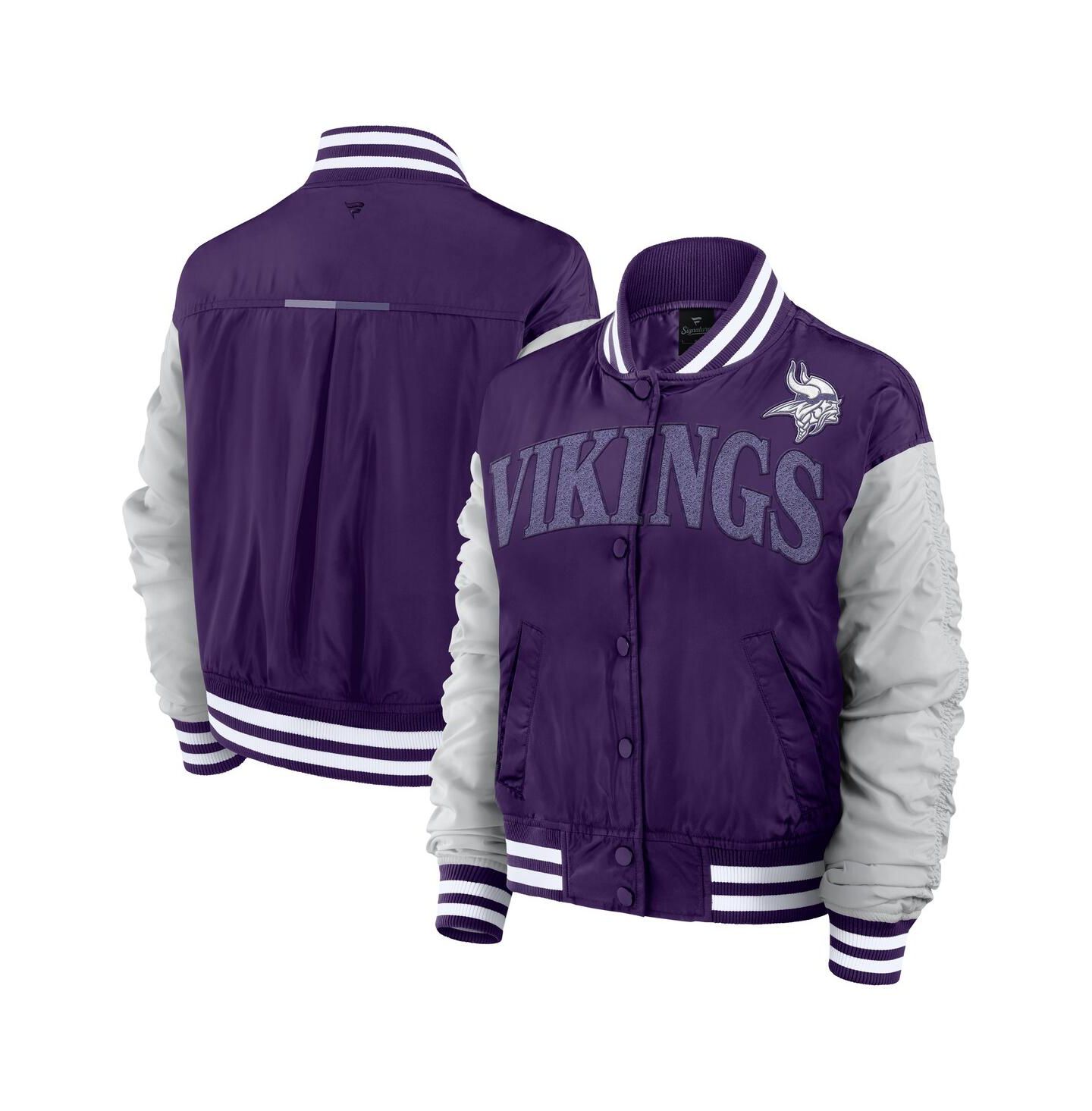 Женская куртка Fanatics Purple Minnesota Vikings Elements Wave Full-Snap — фото 1