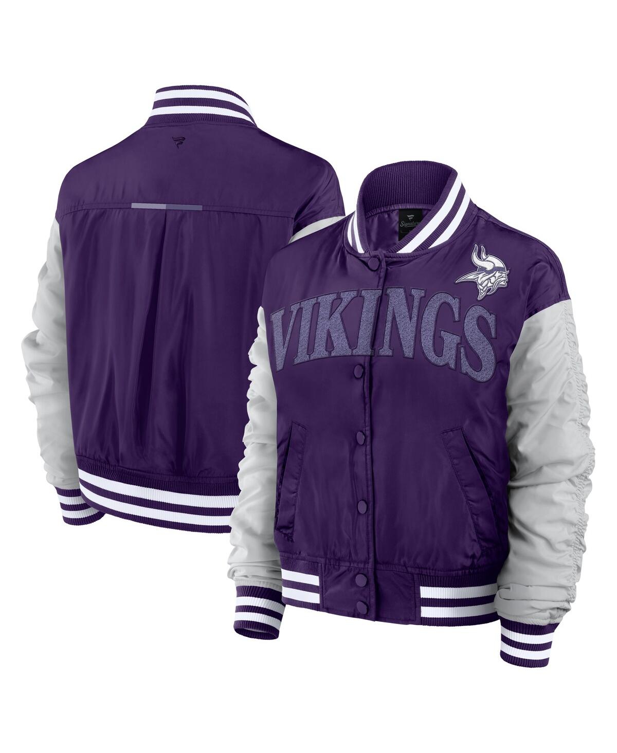 Women's Purple Minnesota Vikings Elements Wave Full-Snap Jacket - Purple