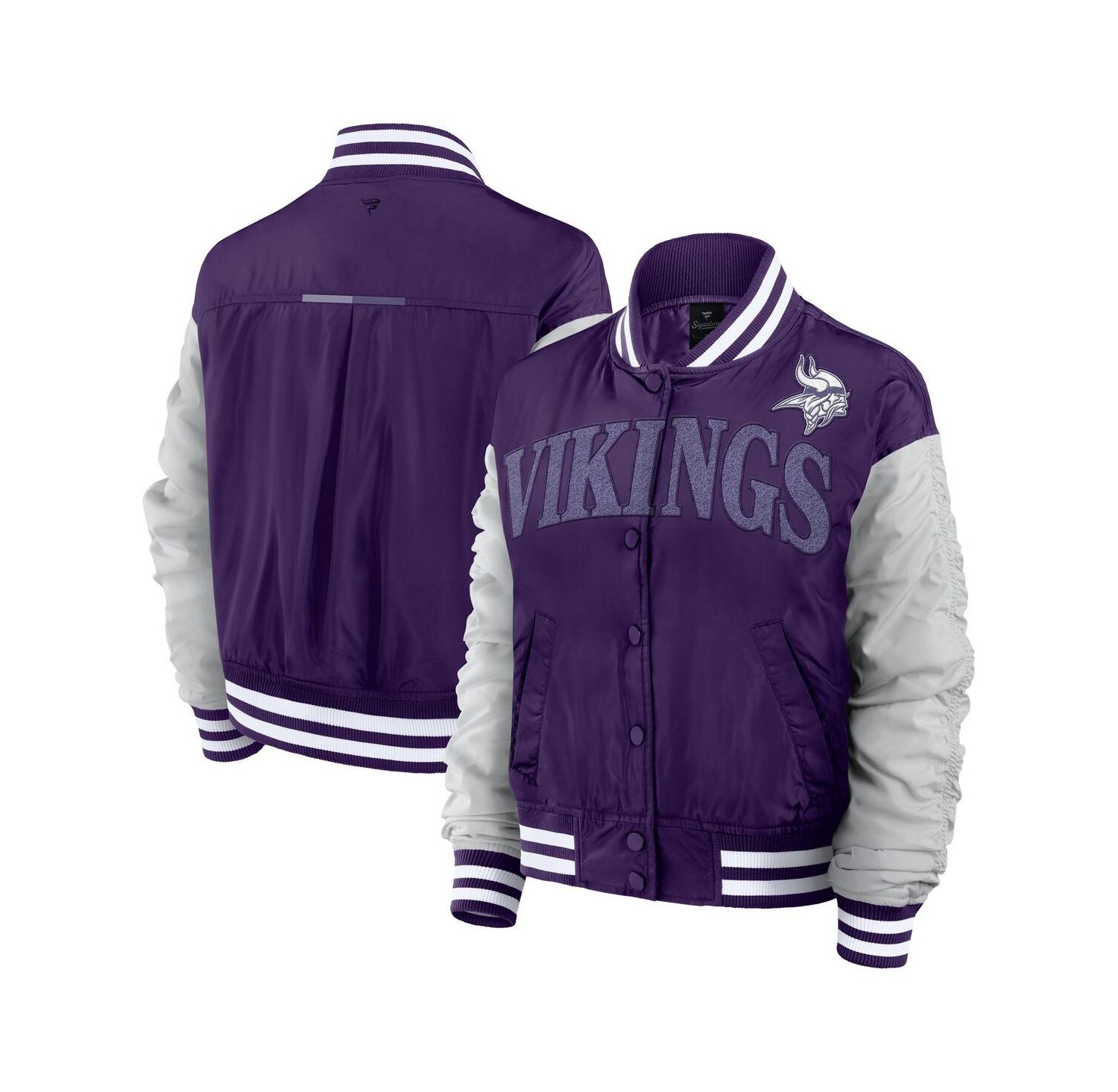 Women's Purple Minnesota Vikings Elements Wave Full-Snap Jacket
