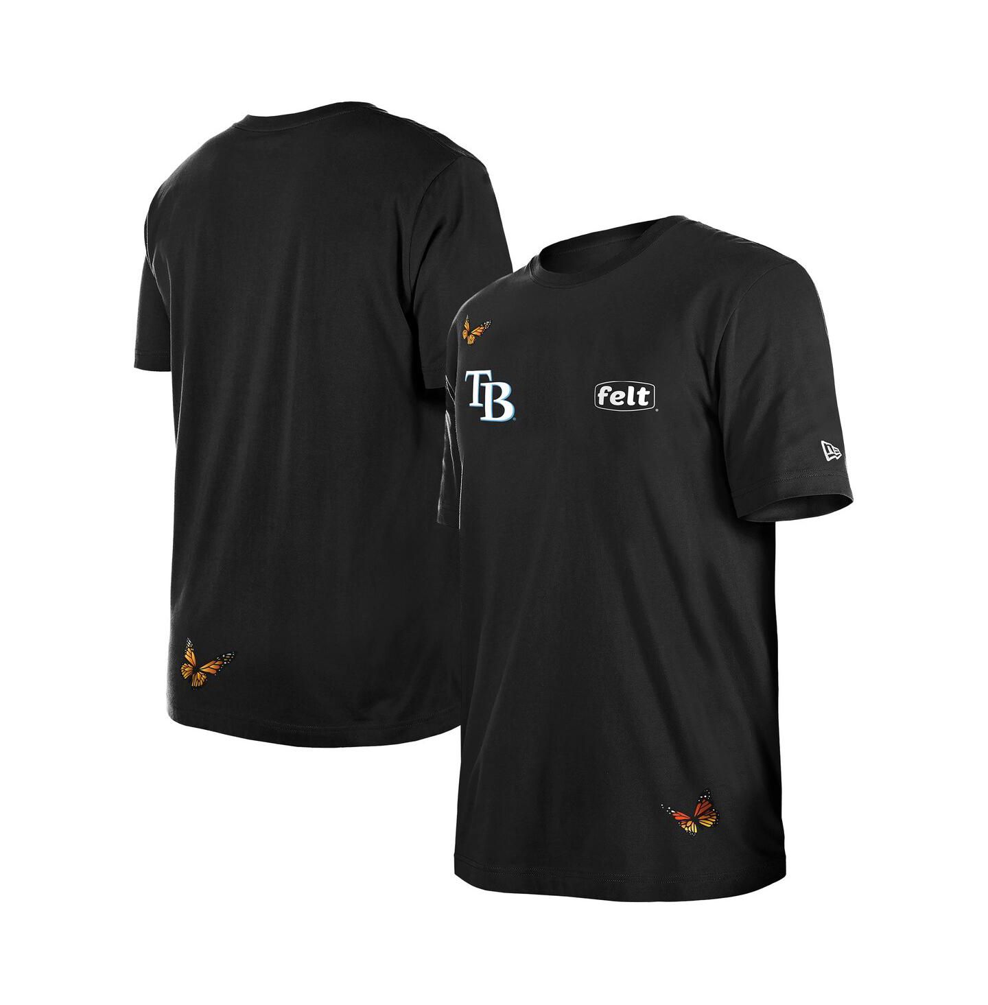 Мужская футболка New Era x Felt Black Tampa Bay Rays — фото 1
