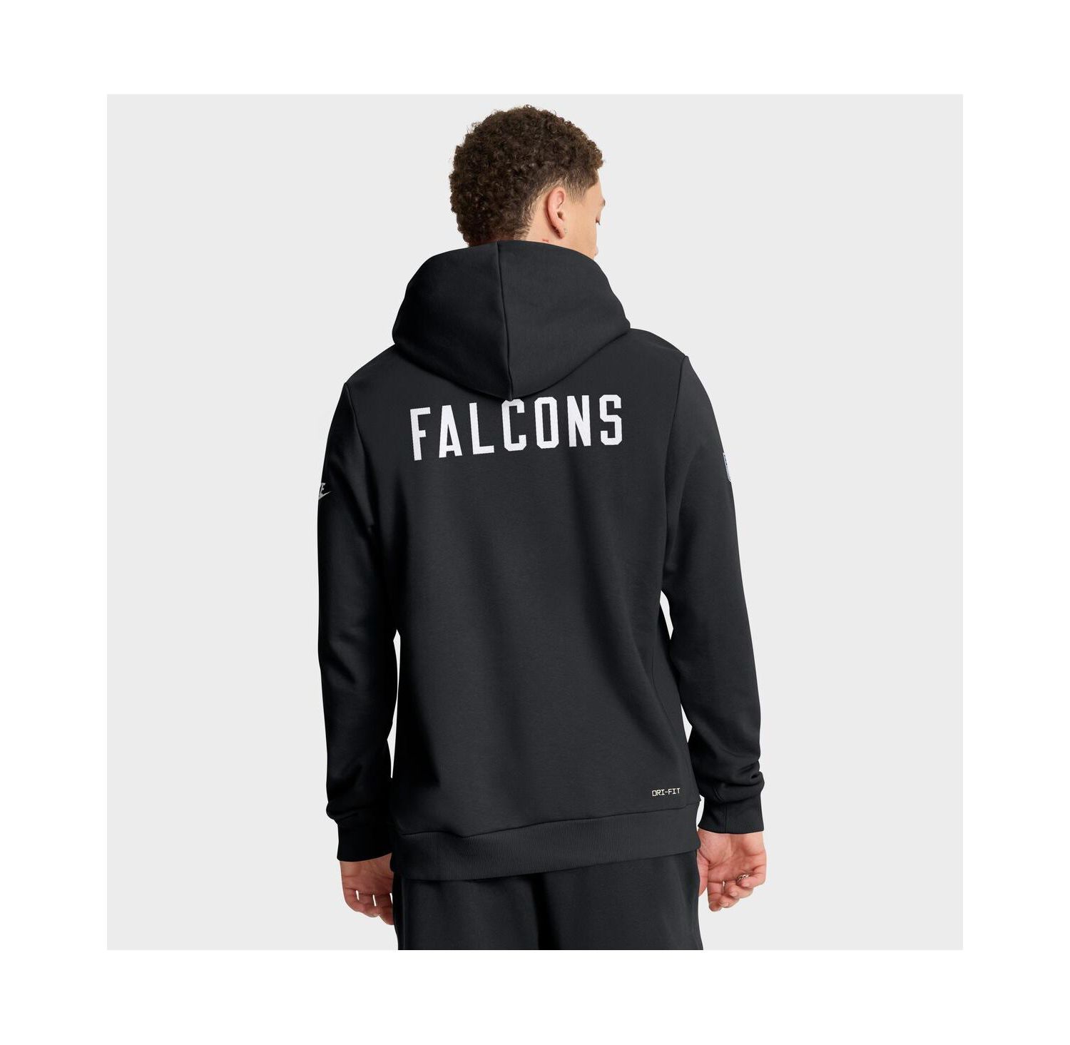 Men's Black Atlanta Falcons Sideline Offensive Set Play Performance Pullover Hoodie