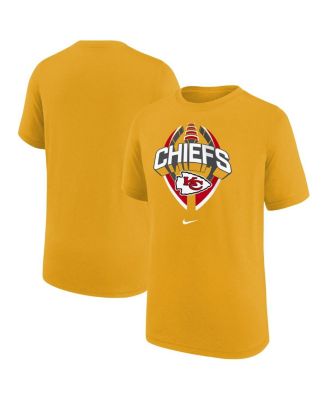 Nike - Big Boys and Girls Gold Kansas City Chiefs Icon Legend T-Shirt