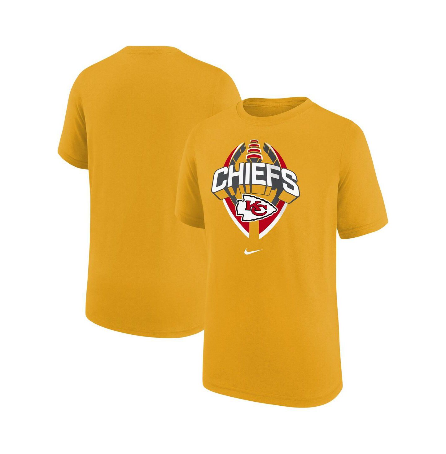 Детская футболка Nike Gold Kansas City Chiefs Icon Legend — фото 1