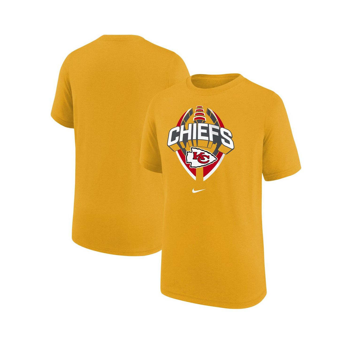 Big Boys and Girls Gold Kansas City Chiefs Icon Legend T-Shirt