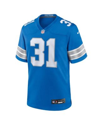 Men's Kerby Joseph Blue Detroit Lions Team Game Jersey