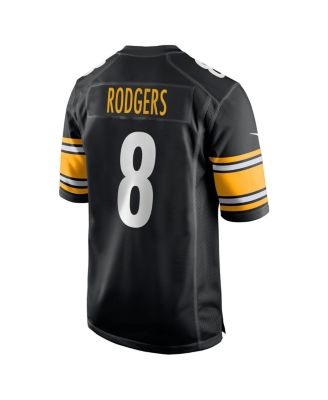 Men's Aaron Rodgers Black Pittsburgh Steelers Game Jersey