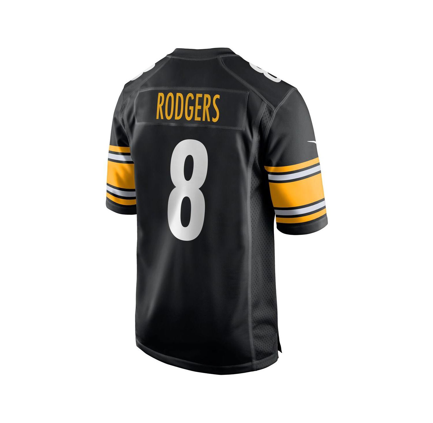 Men's Aaron Rodgers Black Pittsburgh Steelers Game Jersey