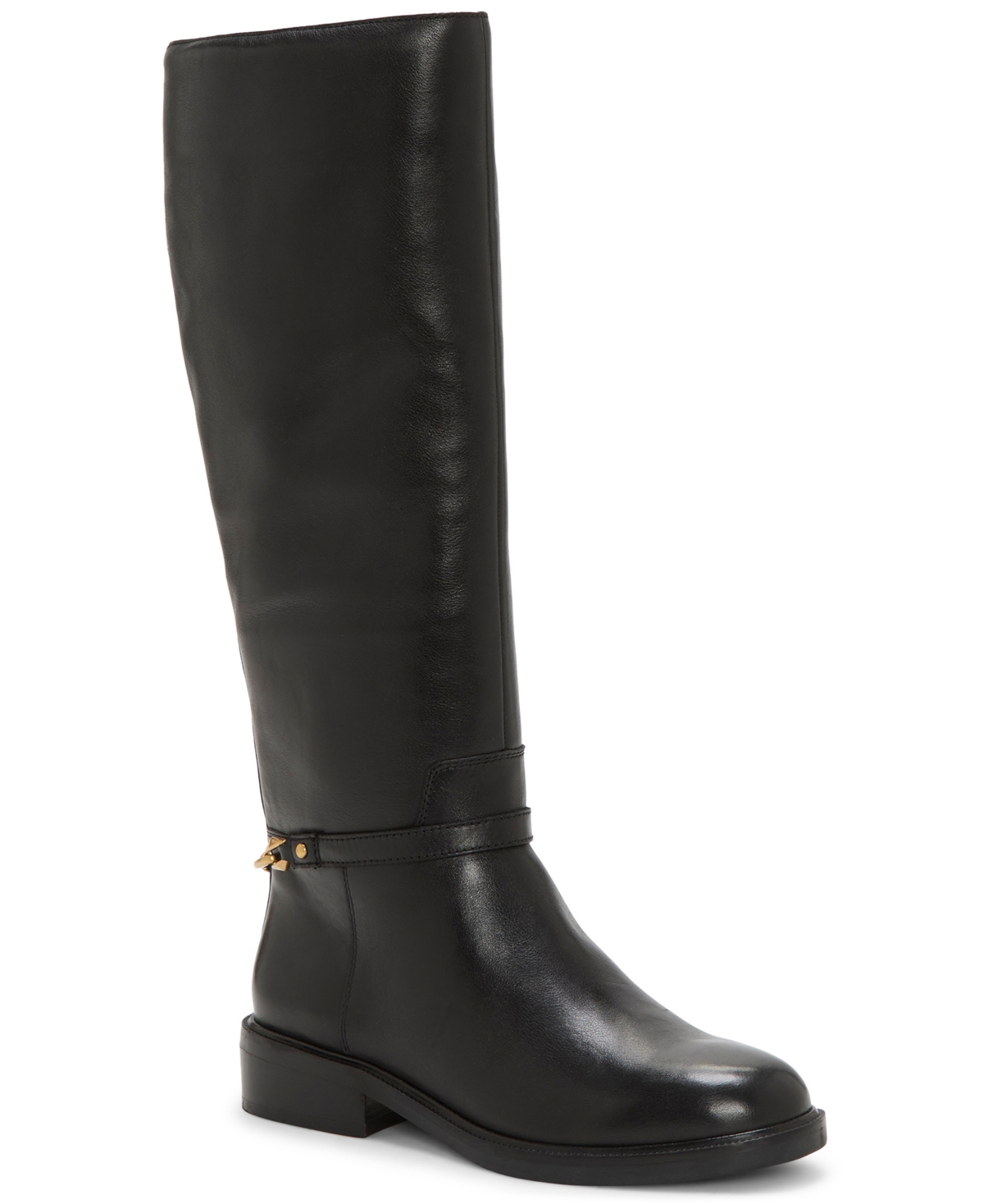 Vince Camuto Women's Adria Wide-calf Knee-high Riding Boots In Black