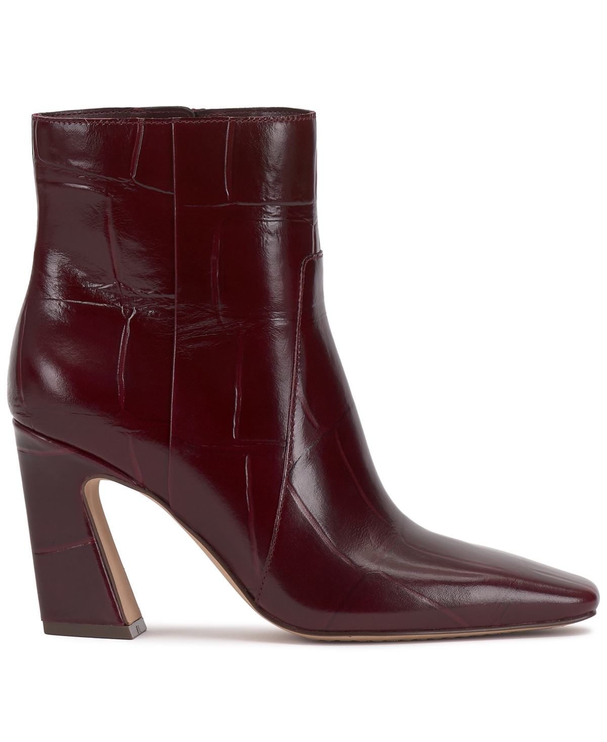 Vince Camuto Women's Bayla Flare-heel Dress Booties In Burgundy