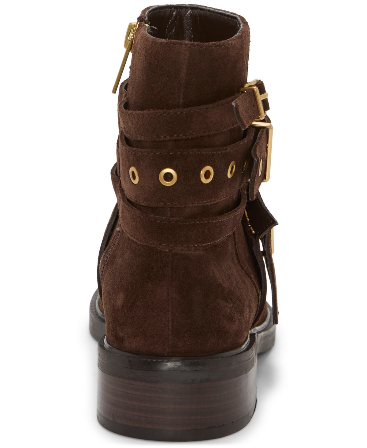 Vince Camuto Arielle Buckle Moto Boot In Brown