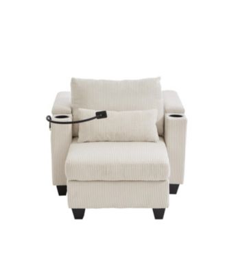 Convertible Sleeper Sofa with USB & Storage