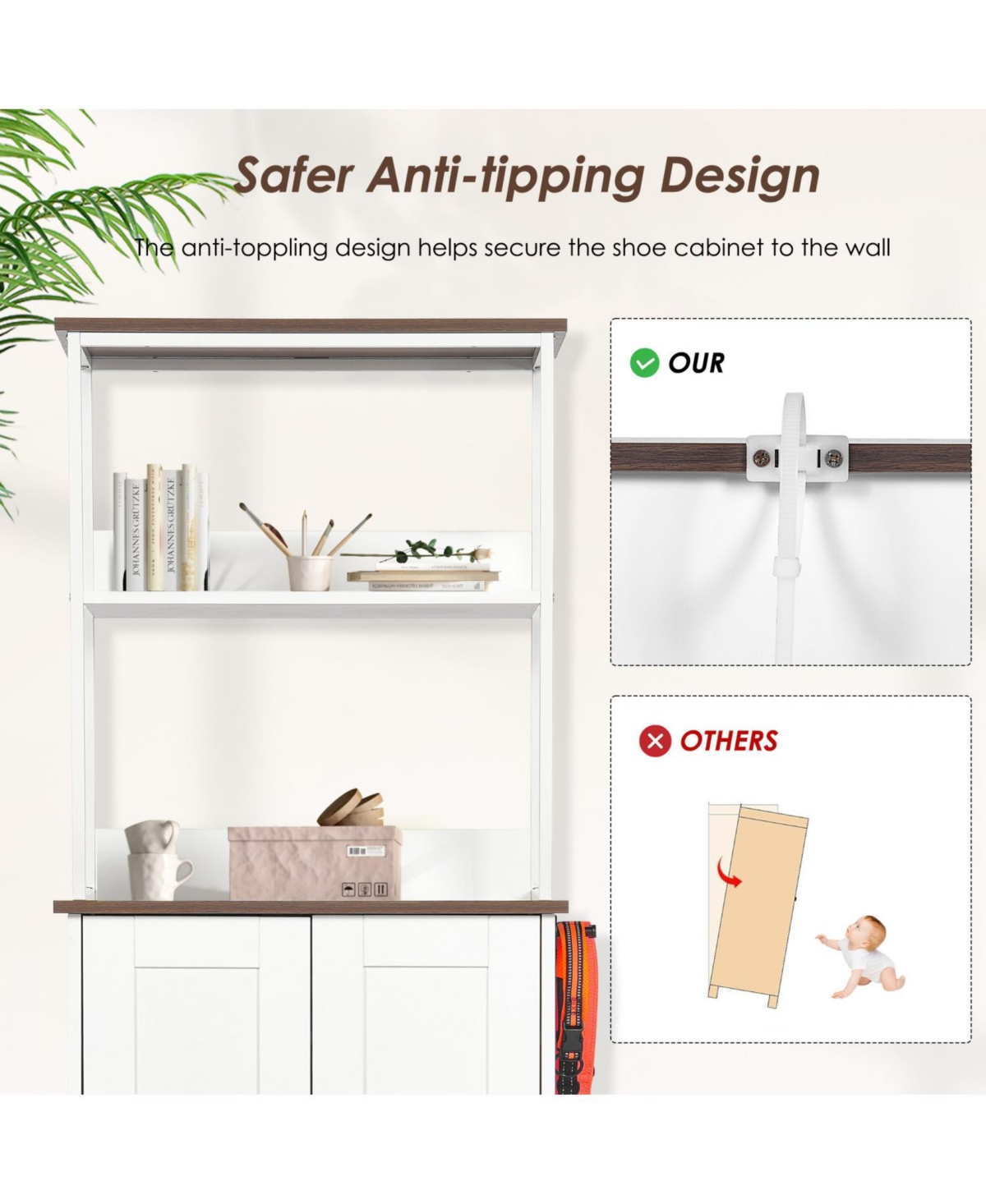 Streamdale Furniture Pet Feeding Station with Storage & Shelving