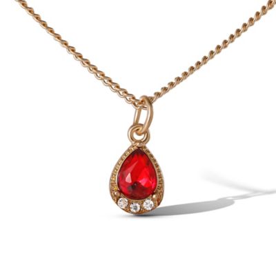 Layered Cross & Gem Necklace