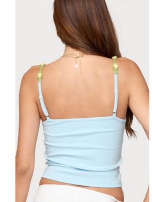 Womens Dima Crochet Trim Tank Top