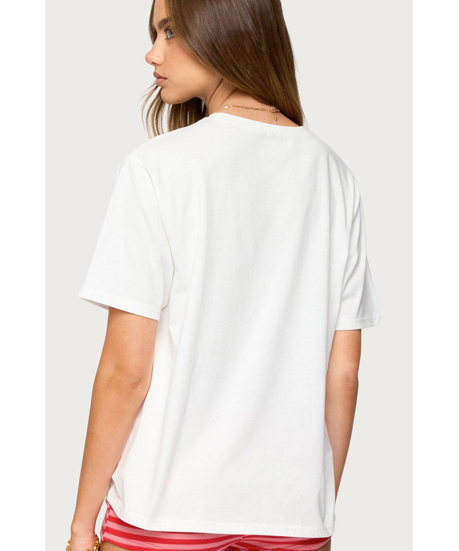 Women's Flower Vase Oversized T Shirt