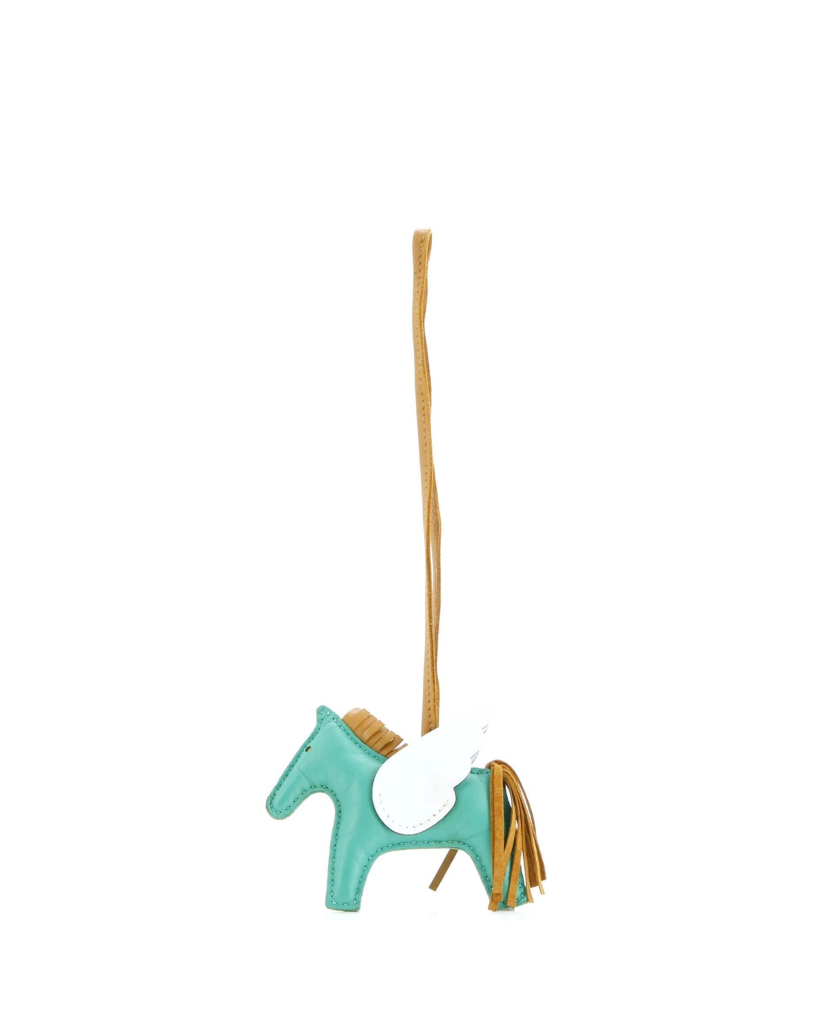 Pm Pegase Rodeo Bag Charm Leather - Green
