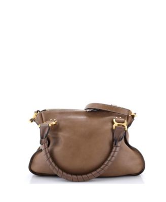 Small Marcie Satchel Leather