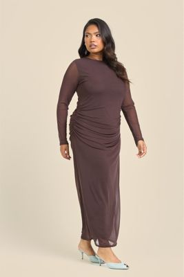 Women's Elegant Mesh Maxi Dress