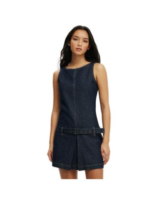 Women's Luisa Belted Denim Mini Dress