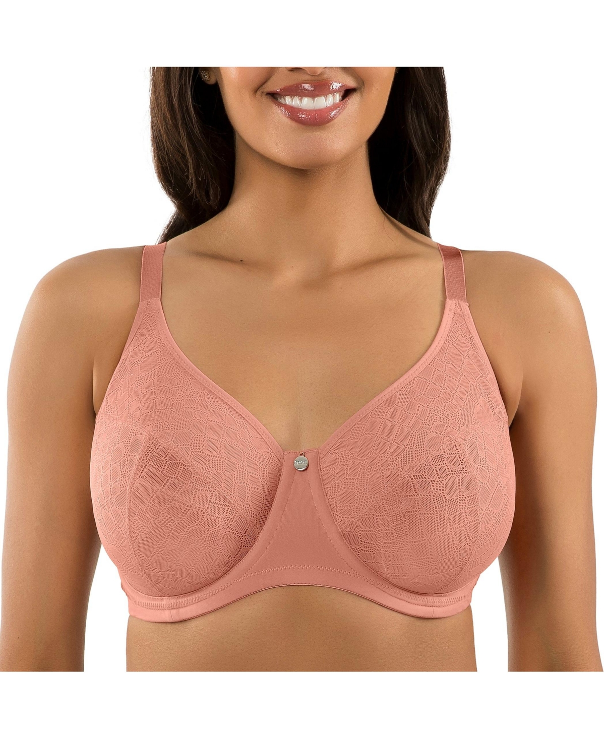 Plus Size Enora Minimizer Bra - Muted clay