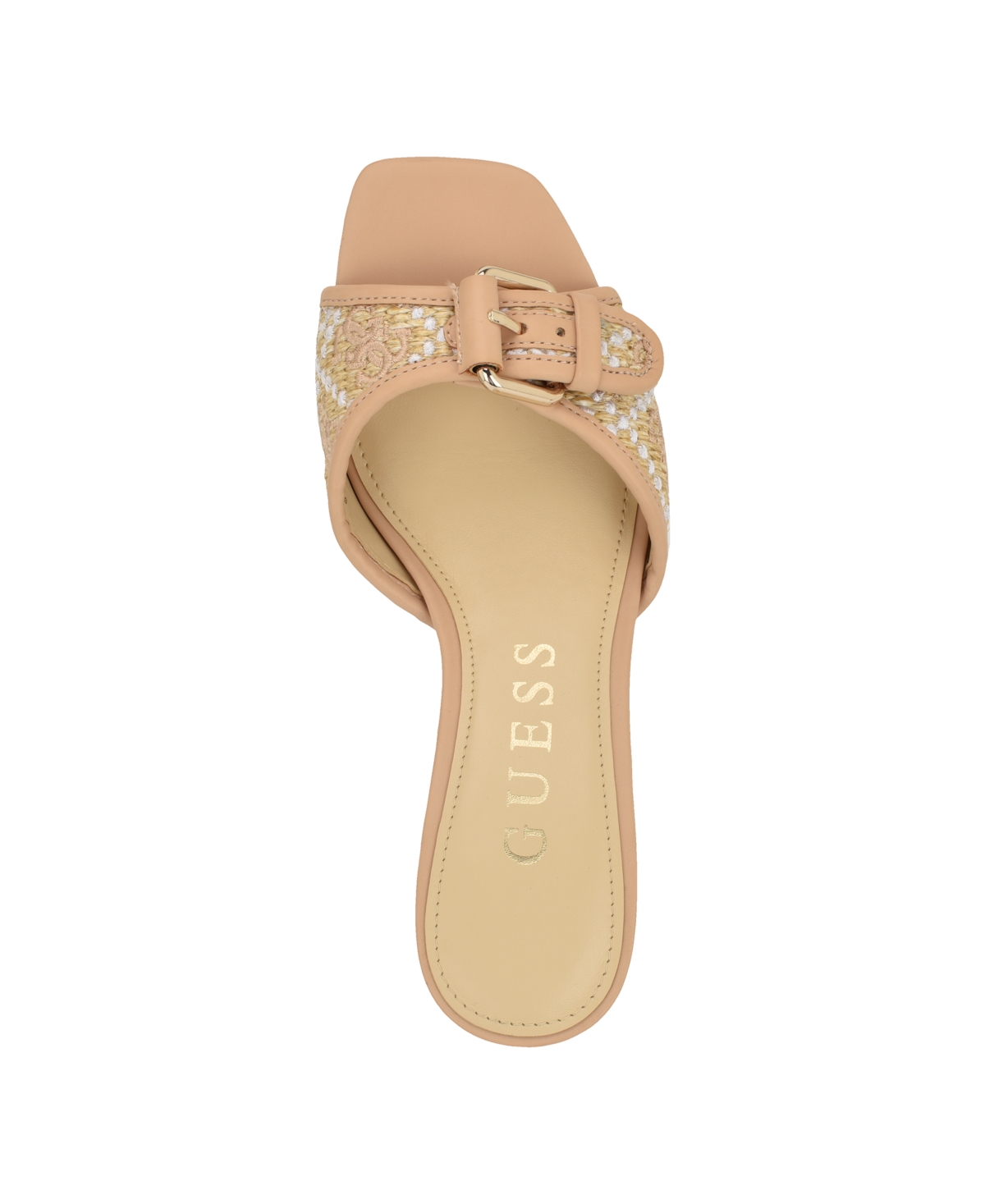 Guess Women's Dista Buckle Kitten Heel Sandals