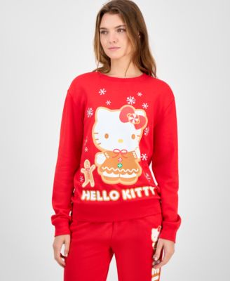 Love Tribe - Juniors' Hello Kitty Holiday Crewneck Cotton Sweatshirt