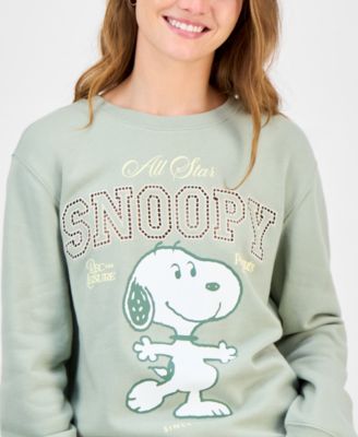 Juniors' All Star Snoopy Crewneck Sweatshirt