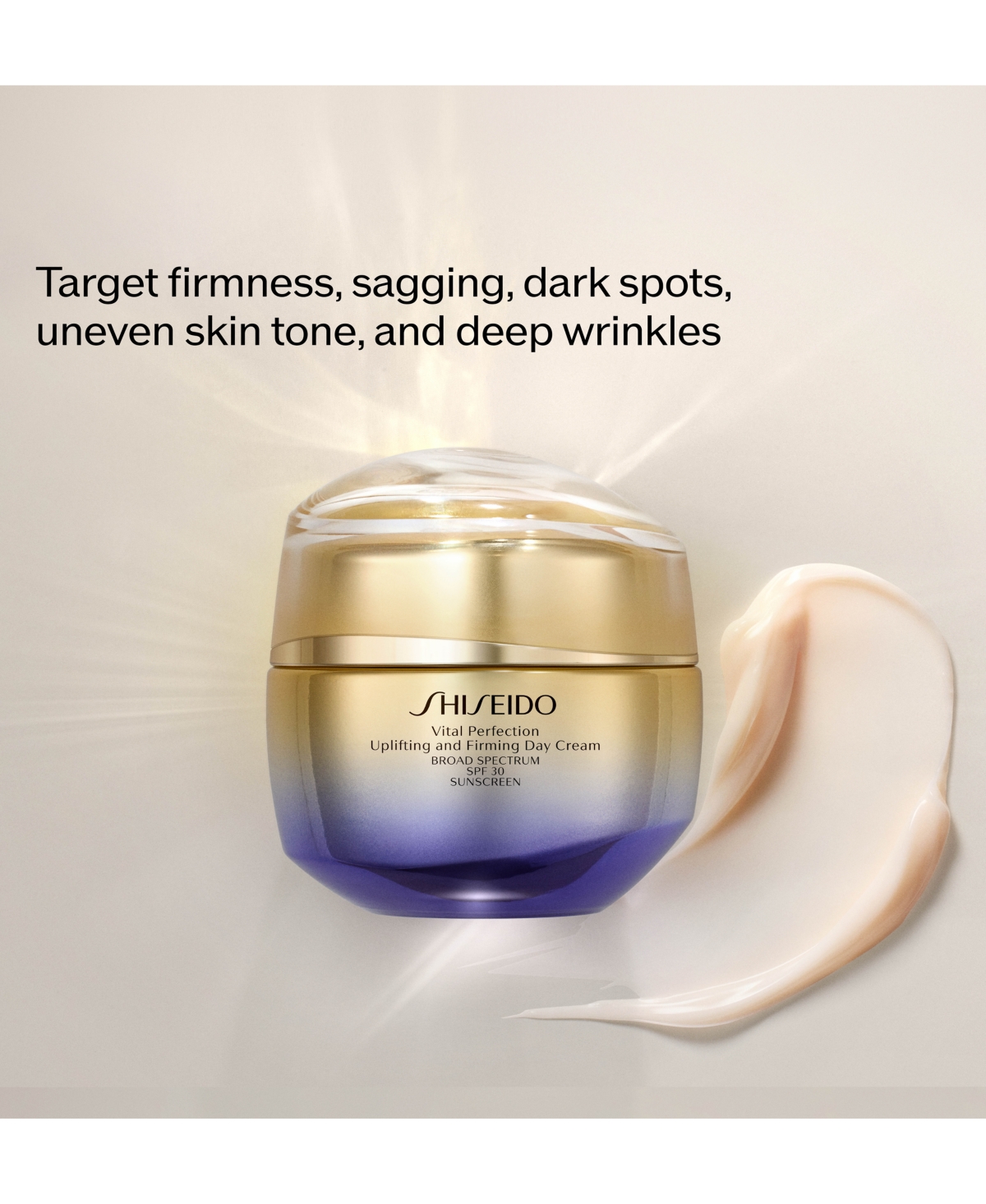 Shiseido Vital Perfection Uplifting & Firming Advanced Day Cream Spf 30, 1.7 Oz. In Transparent