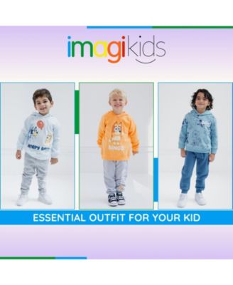 Fleece Pullover Hoodie and Pants Outfit Set