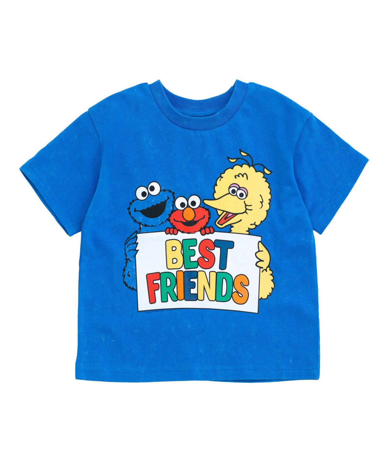 Baby Boys Oscar the Grouch Elmo Bert and Ernie Graphic T-Shirt and Shorts Outfit Set Infant to Little Kid