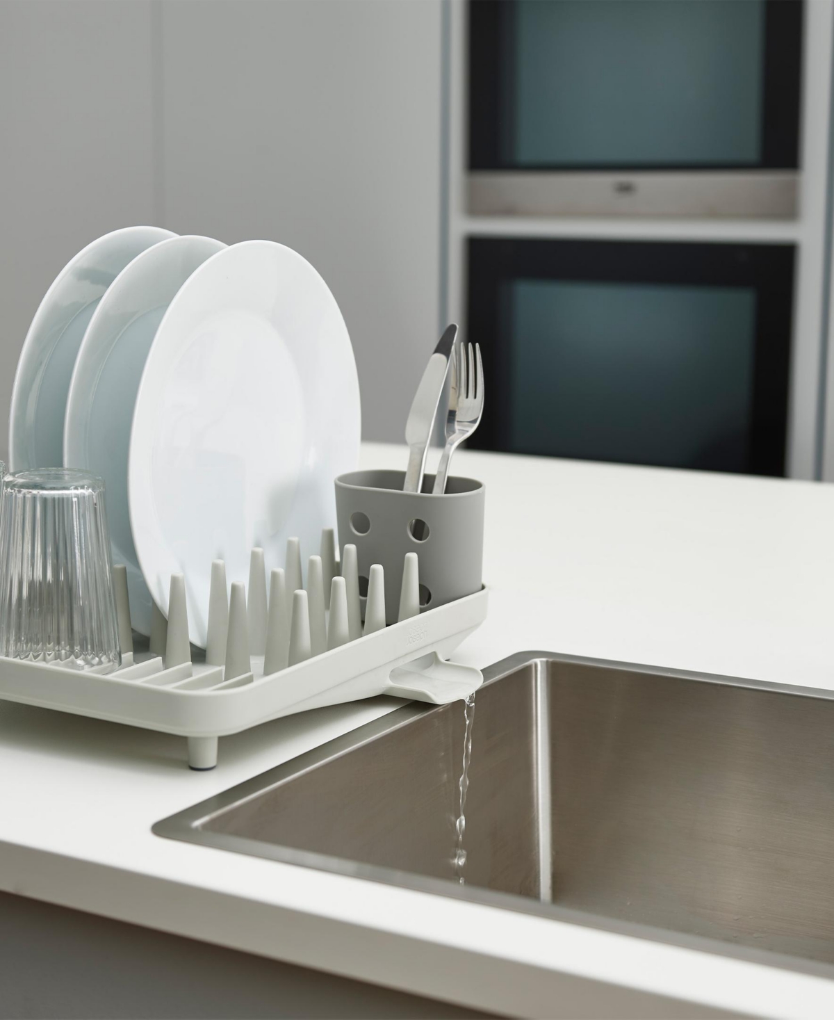 Joseph Joseph Duo Compact Dish-drying Rack In Gray