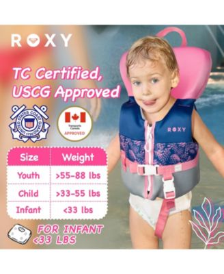 Daily CGA Life vest, PFD for kids with Quick Release Belts and Adjustable Leg Strap