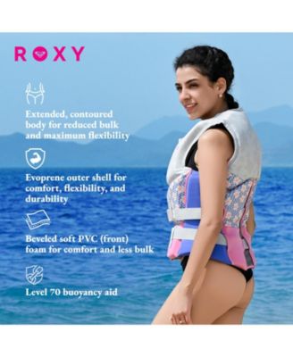 Roxy Women's Life Vest, USCG Approved Life Jacket, Evoprene PFD for water sports