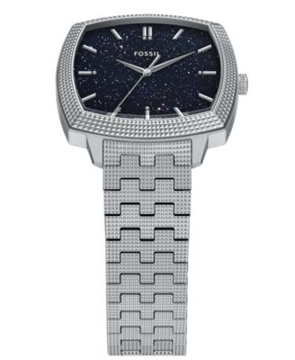 Unisex Nick Jonas x Machine Luxe Aventurine Silver-Tone Stainless Steel Watch, 37mm