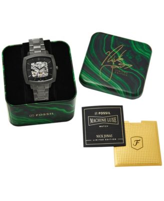 Unisex Nick Jonas x Machine Luxe Automatic Gunmetal Stainless Steel Watch, 40mm