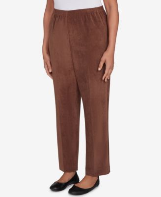 Petite Corduroy Medium Length Pants