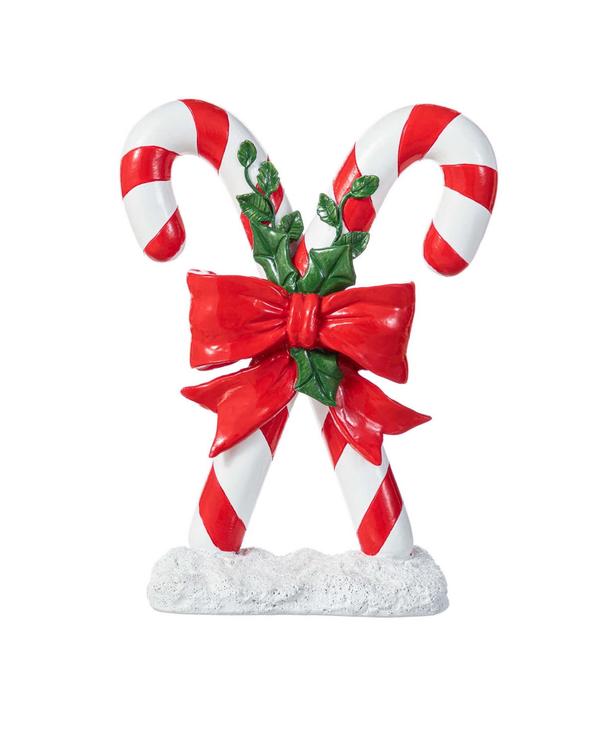10" Resin Christmas Candy Cane Table Decor - Multi