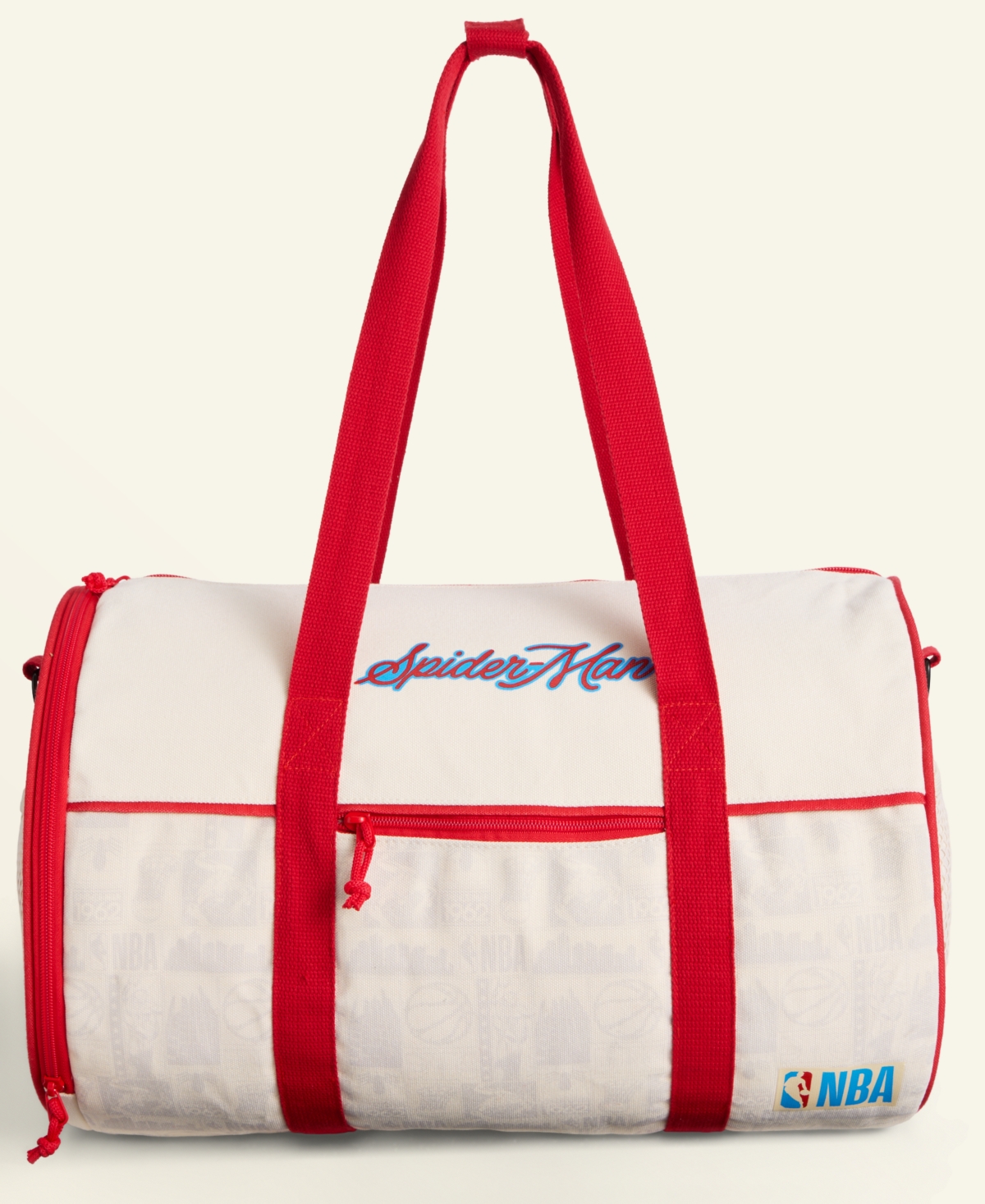 Macy's Marvel X Nba Spider-man Duffle Bag, Macy's Exclusive In Sand
