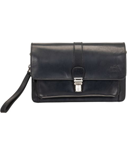 Мужская сумка Mancini Buffalo Front Organizer, цвет: Чёрный