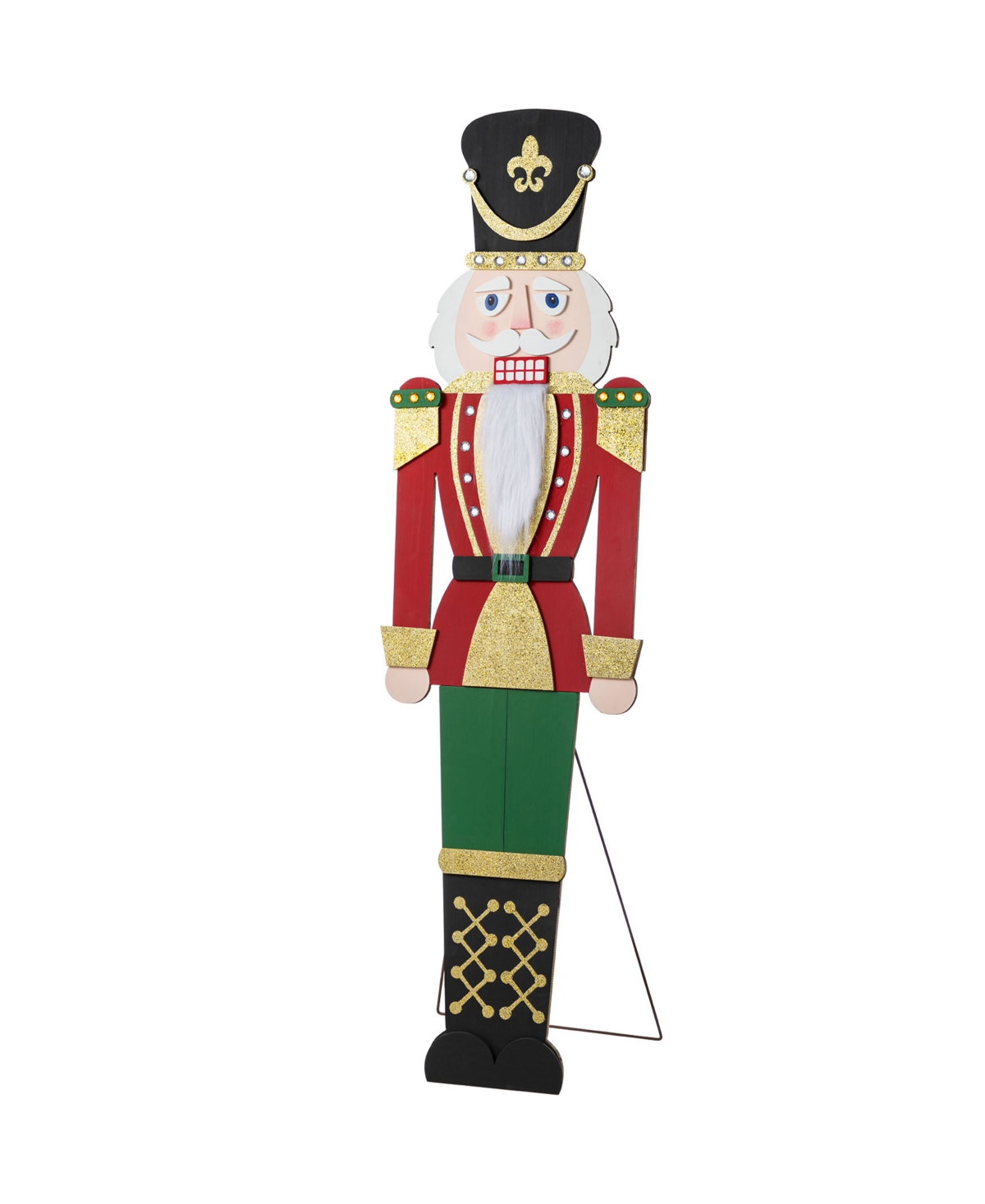 60" Wooden Christmas Traditional Nutcracker Porch Decor - Multi